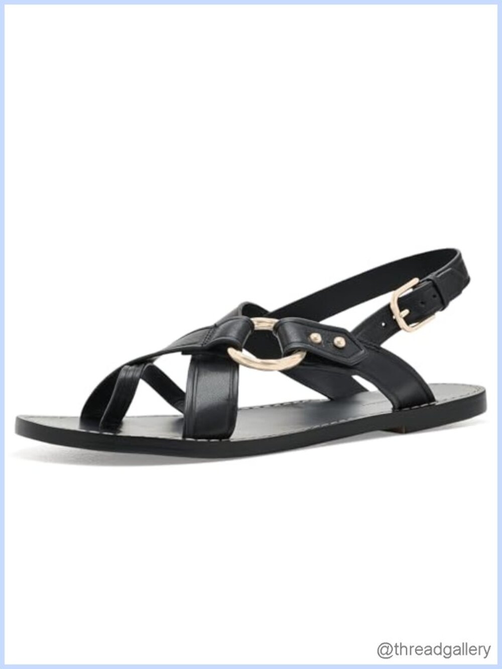 Suede X-Strap Flat Gladiator Sandals Buckle Open Toe Casual
